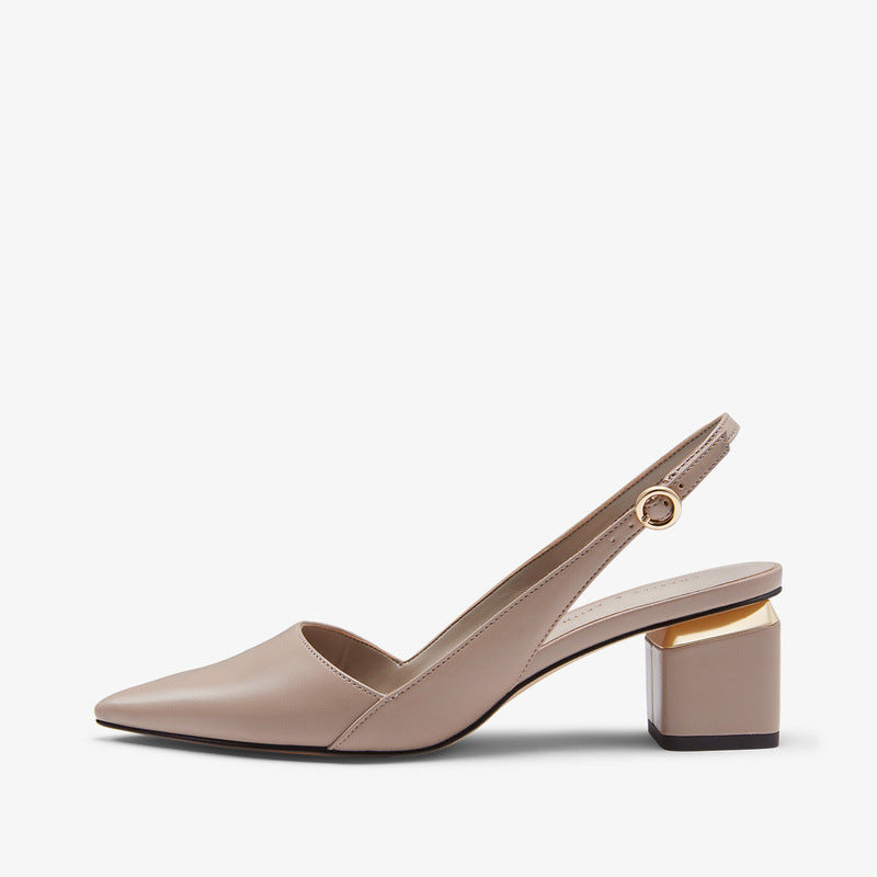 Élégance Métallique Slingback