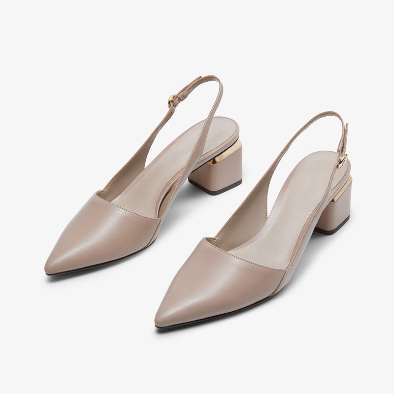 Élégance Métallique Slingback