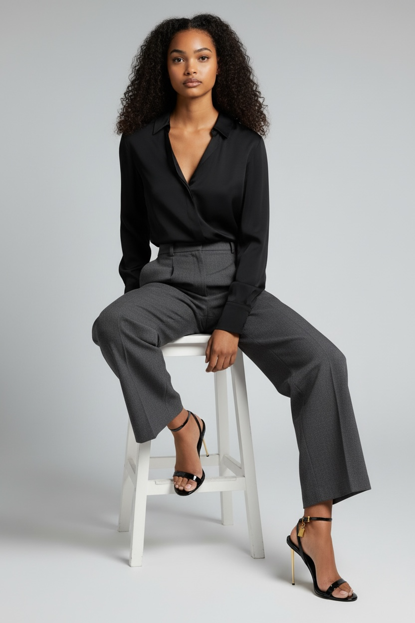 Aurelia Padlock Mirror Sandal