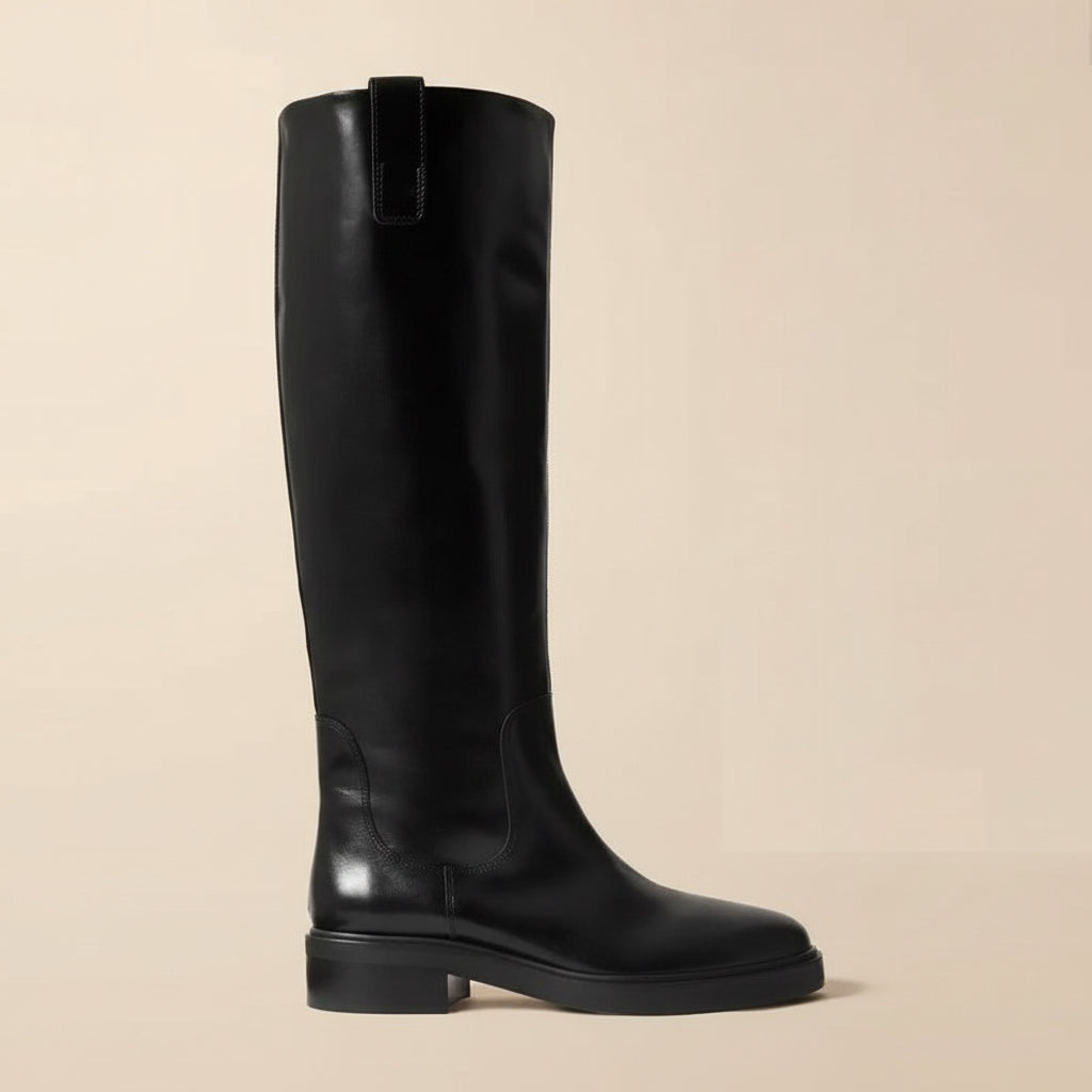 Élégance Noir Tall Boot