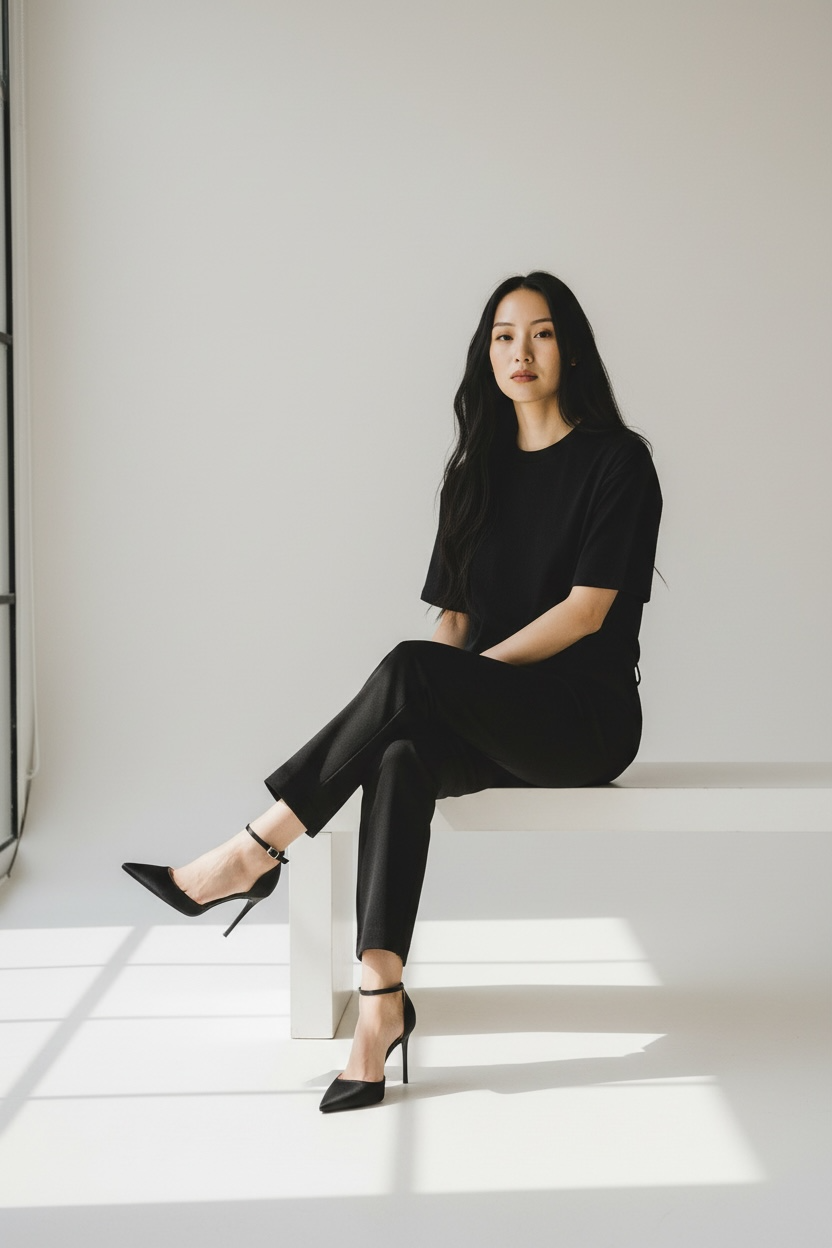 Élise Halo Ankle Stiletto