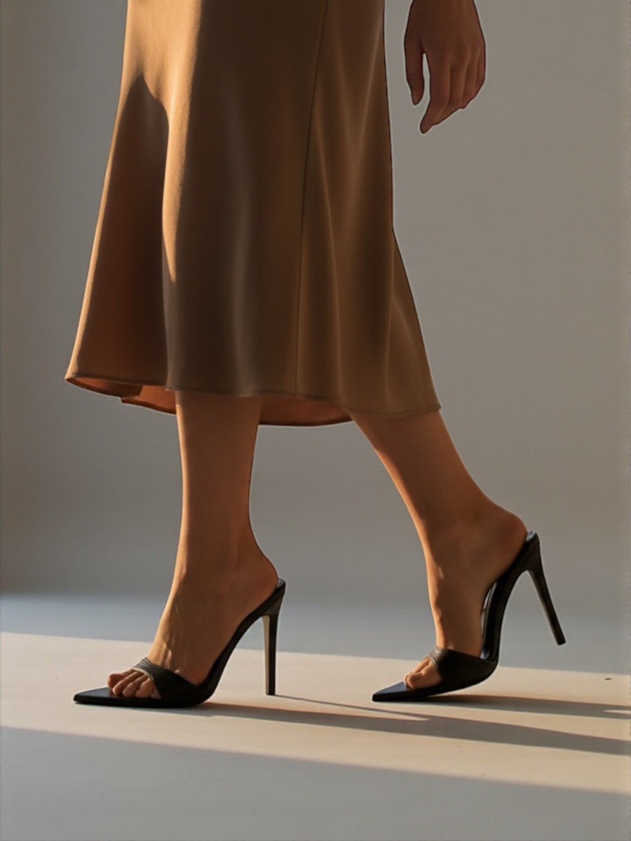 Celeste Bare Velvet Heel