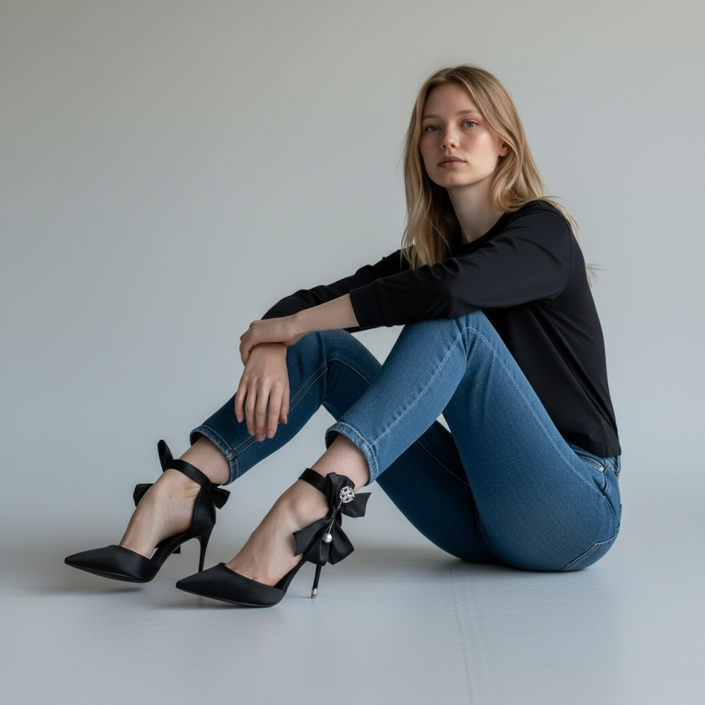 Belle Couture Bow Stiletto