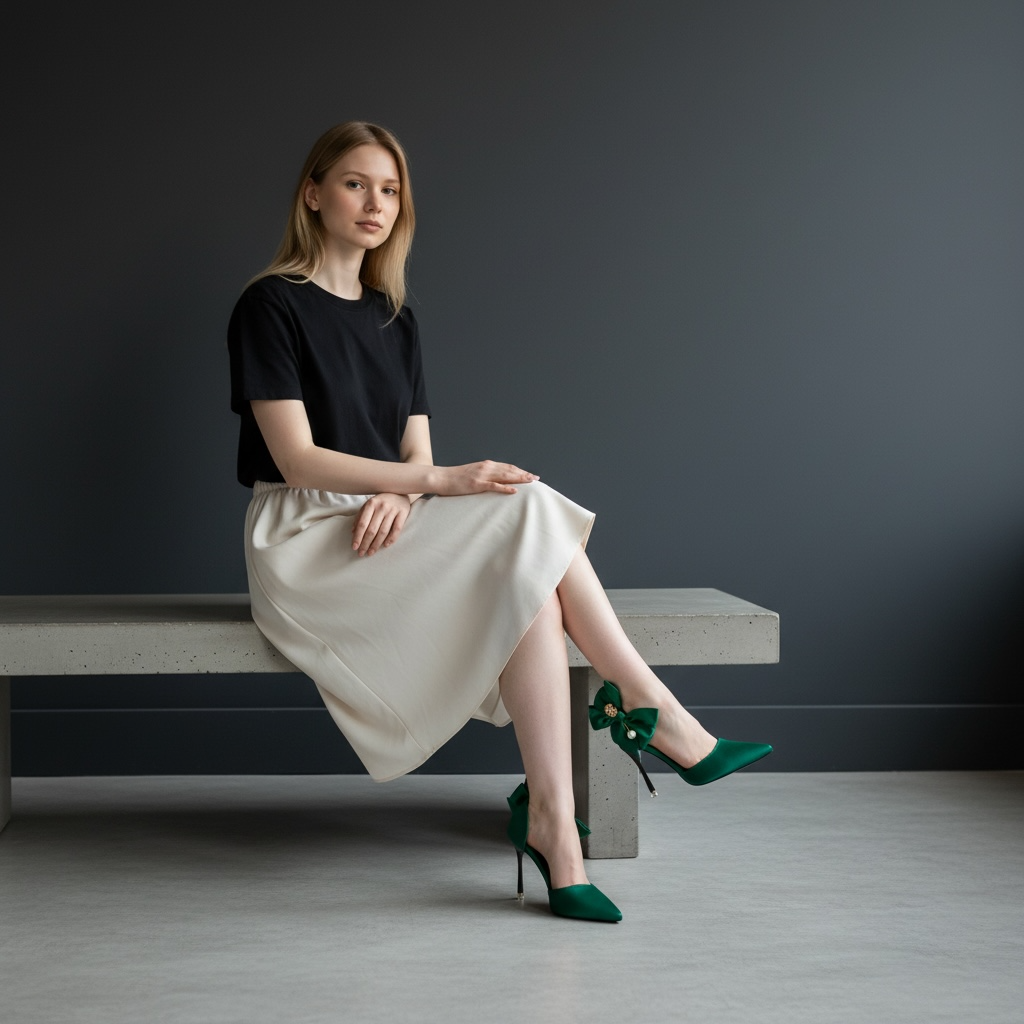 Belle Couture Bow Stiletto