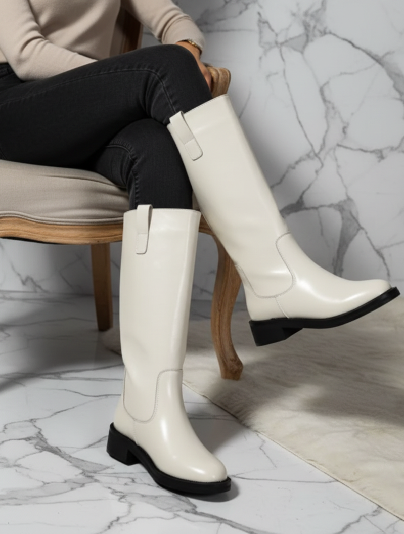 Élégance Noir Tall Boot